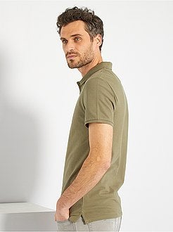 Polo liso de manga curta - Kiabi