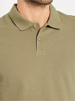 Polo liso de manga curta - Kiabi