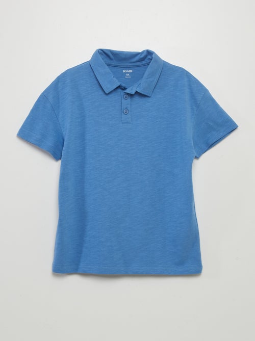 Polo liso em jersey - Kiabi