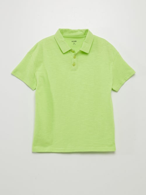 Polo liso em jersey - Kiabi
