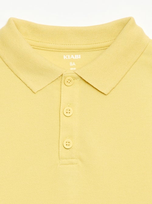 Polo liso em malha piqué - Kiabi