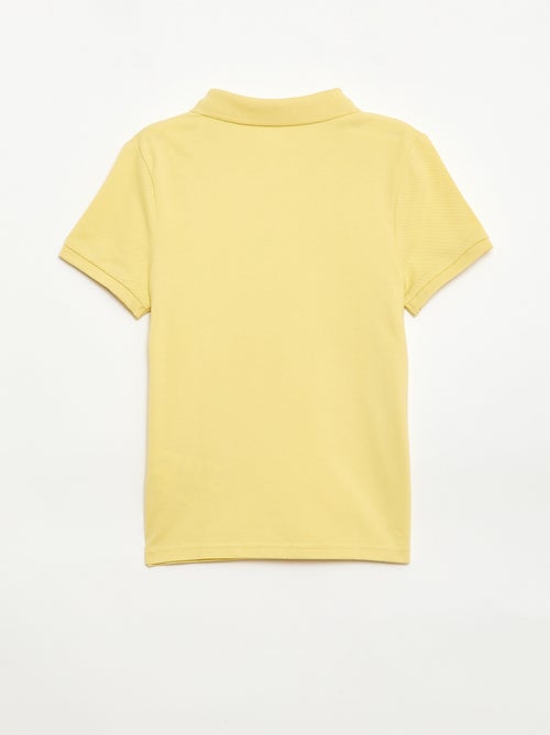 Polo liso em malha piqué - Kiabi