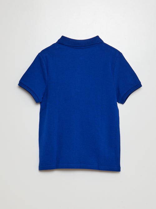 Polo liso em malha piqué - Kiabi