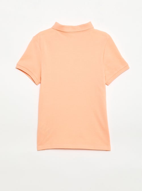 Polo liso em malha piqué - Kiabi