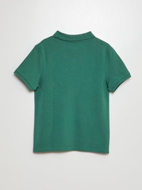 Polo liso em malha piqué - Kiabi