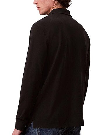 Polo Calvin Klein de Manga Comprida Branco para Homem