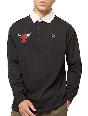 Polo Manga Comprida Preto para Homem New Era 60574488