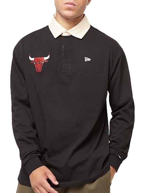 Polo Manga Comprida Preto para Homem New Era 60574488 - Kiabi Polo Manga Comprida Preto para Homem New Era 60574488 - Kiabi
