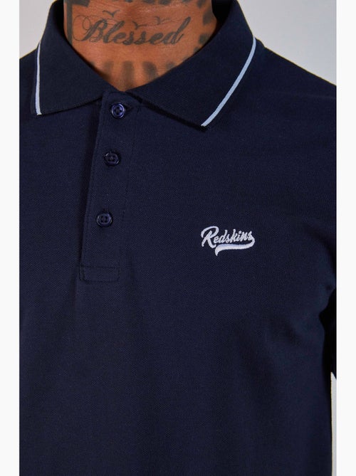 Polo Marine para Homem Redskins R231040 - Kiabi Polo Marine para Homem Redskins R231040 - Kiabi
