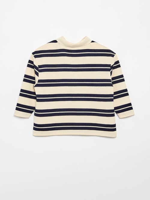 Polo oversize às riscas - Kiabi