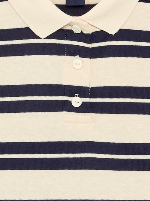 Polo oversize às riscas - Kiabi
