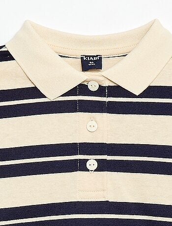 Polo oversize às riscas