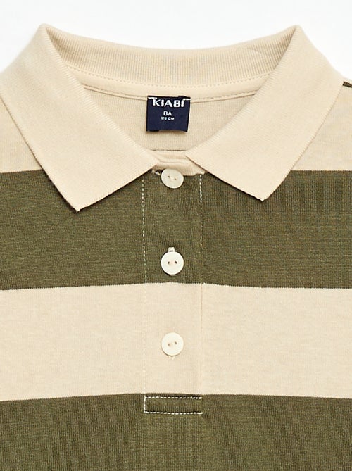 Polo oversize às riscas - Kiabi
