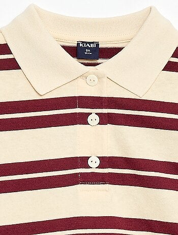 Polo oversize às riscas