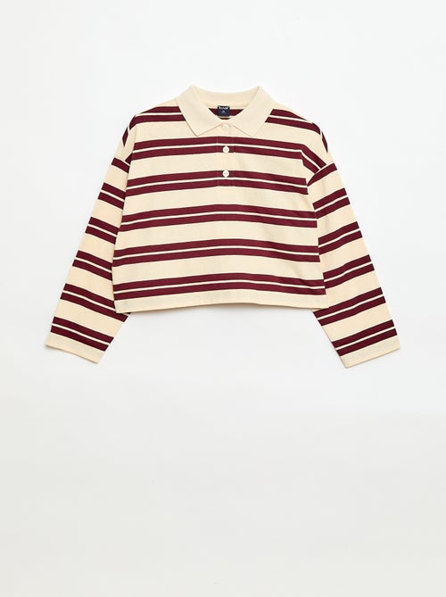Polo oversize às riscas - Kiabi