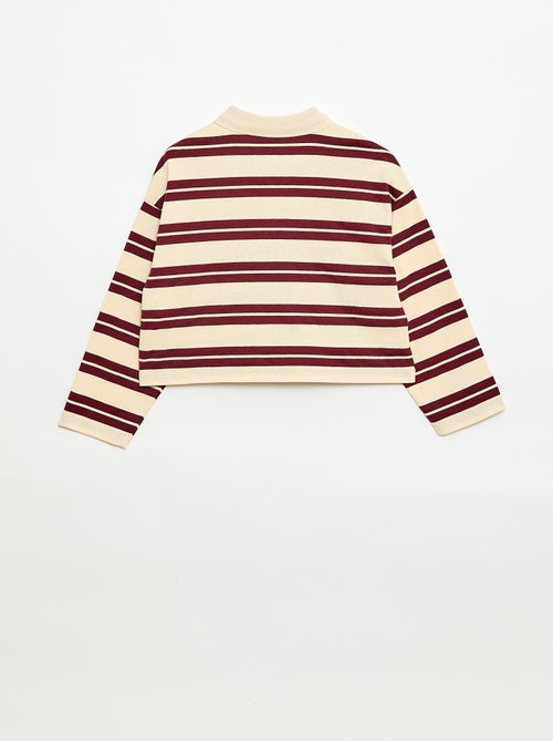 Polo oversize às riscas - Kiabi