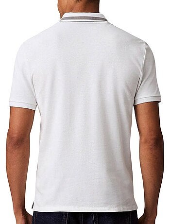 Polo Piqué Branco Calvin Klein Jeans para Homem