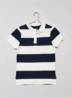 Polo piqué de algodão 'Eco Conception' - Kiabi