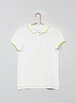 Polo piqué de algodão 'Eco Conception' - Kiabi