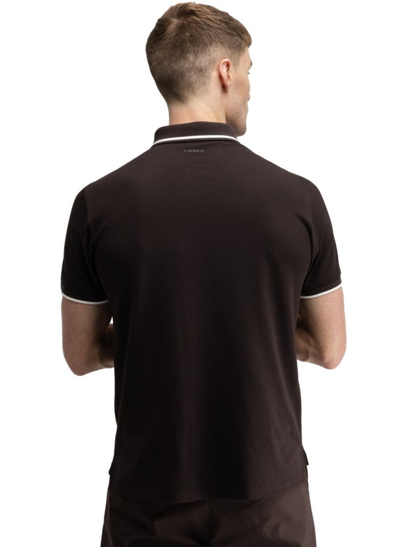 Polo piqué de golfe para homem Castanho - Kiabi