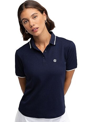 Polo piqué de golfe para mulher