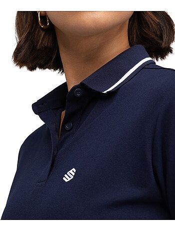 Polo piqué de golfe para mulher