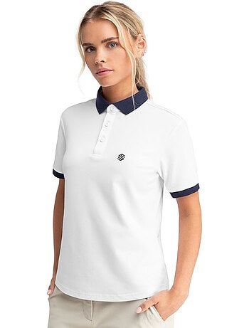 Polo piqué de golfe para mulher
