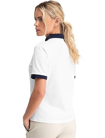 Polo piqué de golfe para mulher