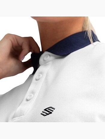 Polo piqué de golfe para mulher