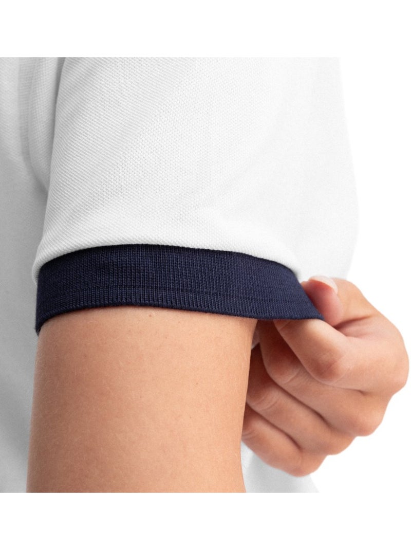 Polo piqué de golfe para mulher Branco - Kiabi