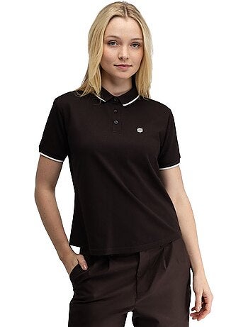 Polo piqué de golfe para mulher
