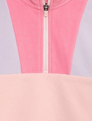 Polo de lã polar com debrum