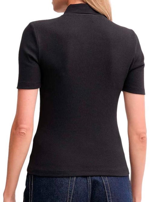 Polo Preto Calvin Klein Jeans para Mulher LV047C907G - Kiabi Polo Preto Calvin Klein Jeans para Mulher LV047C907G - Kiabi