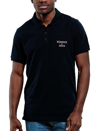 Polo Preto para Homem Tommy Hilfiger DM0DM18927