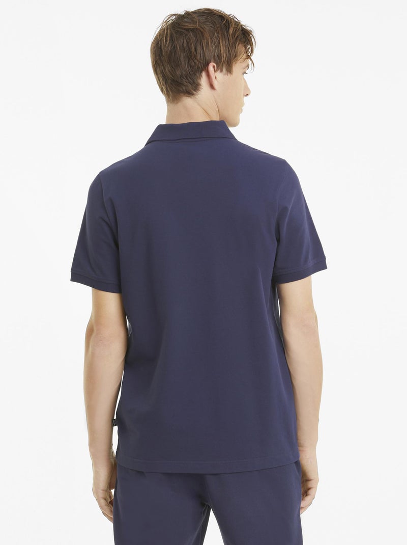 Polo 'Puma' em piqué de algodão AZUL - Kiabi