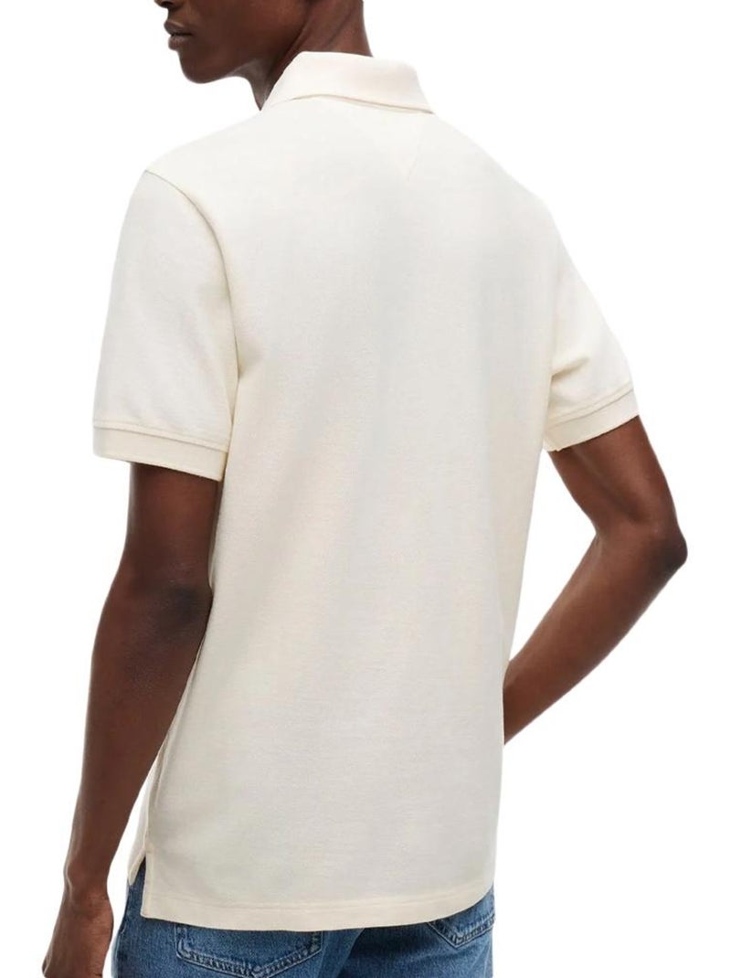 Polo Regular Branco Tommy Hilfiger para Homem Branco - Kiabi