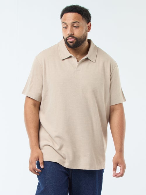 Polo regular em algodão liso - Kiabi