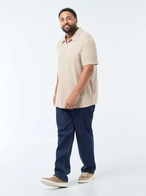 Polo regular em algodão liso - Kiabi