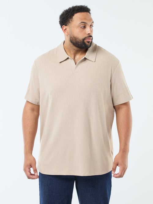 Polo regular em algodão liso - Kiabi