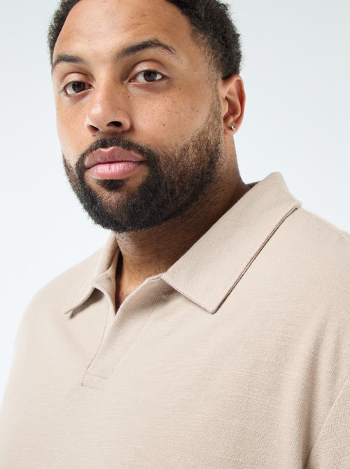 Polo regular em algodão liso - Kiabi