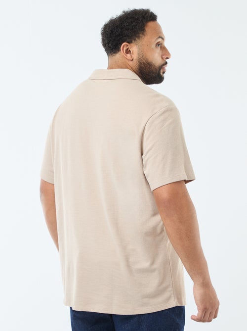 Polo regular em algodão liso - Kiabi