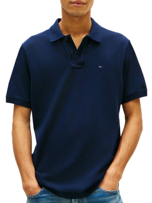 Polo Regular Fit de Homem Tommy Hilfiger Azul-Marinho - Kiabi Polo Regular Fit de Homem Tommy Hilfiger Azul-Marinho - Kiabi