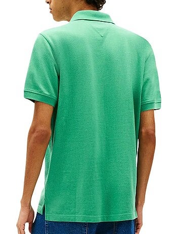 Polo regular vermelho tommy hilfiger para homem