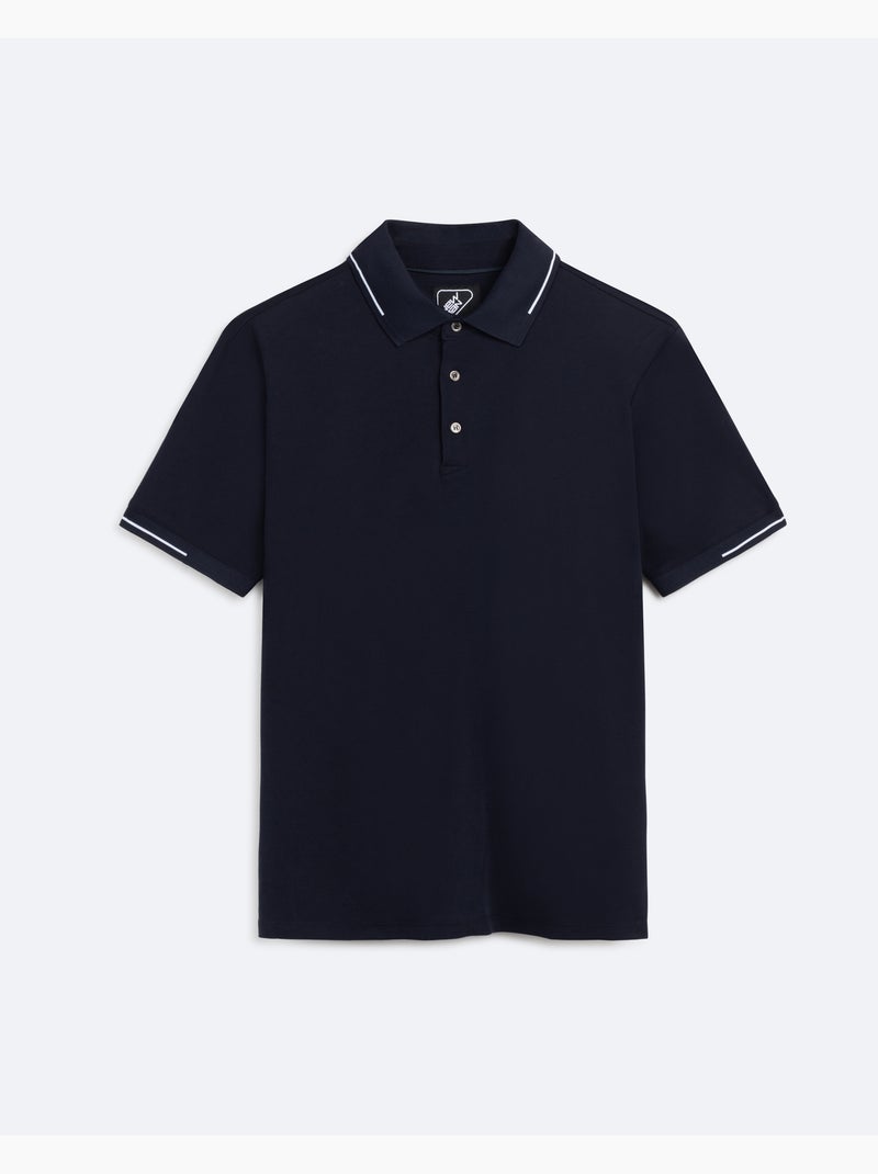 Polo regular leisure azul mangas curtas Azul - Kiabi