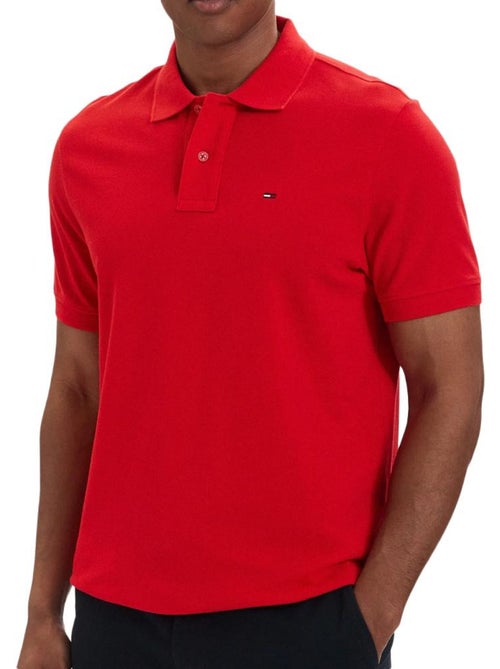 Polo regular vermelho tommy hilfiger para homem - Kiabi