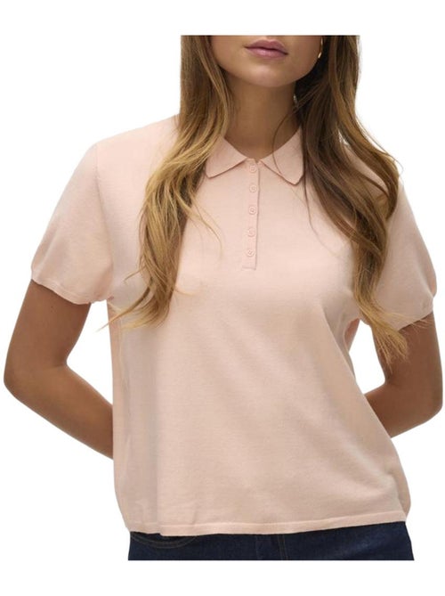Polo rosa feminino vero moda lenny - Kiabi Polo rosa feminino vero moda lenny - Kiabi