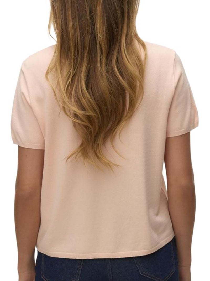 Polo rosa feminino vero moda lenny Rosa - Kiabi