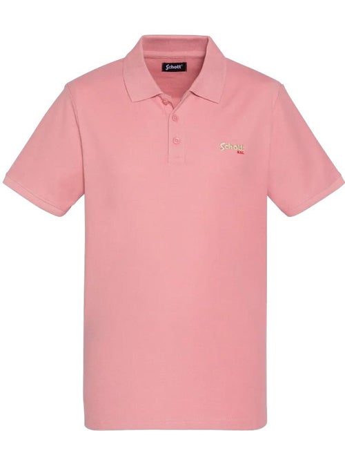 Polo Rosa para Homem Schott PS0022 - Kiabi Polo Rosa para Homem Schott PS0022 - Kiabi
