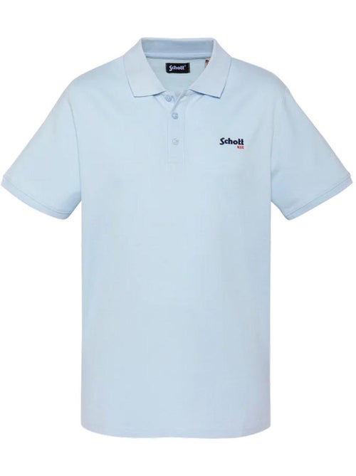 Polo Schott Azul Pastel para Homem PS0022 - Kiabi Polo Schott Azul Pastel para Homem PS0022 - Kiabi