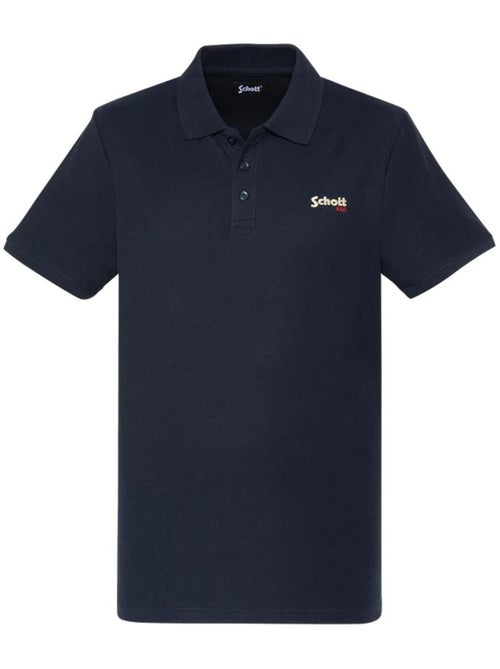 Polo Schott PS0022 para Homem Azul Marinho - Kiabi Polo Schott PS0022 para Homem Azul Marinho - Kiabi